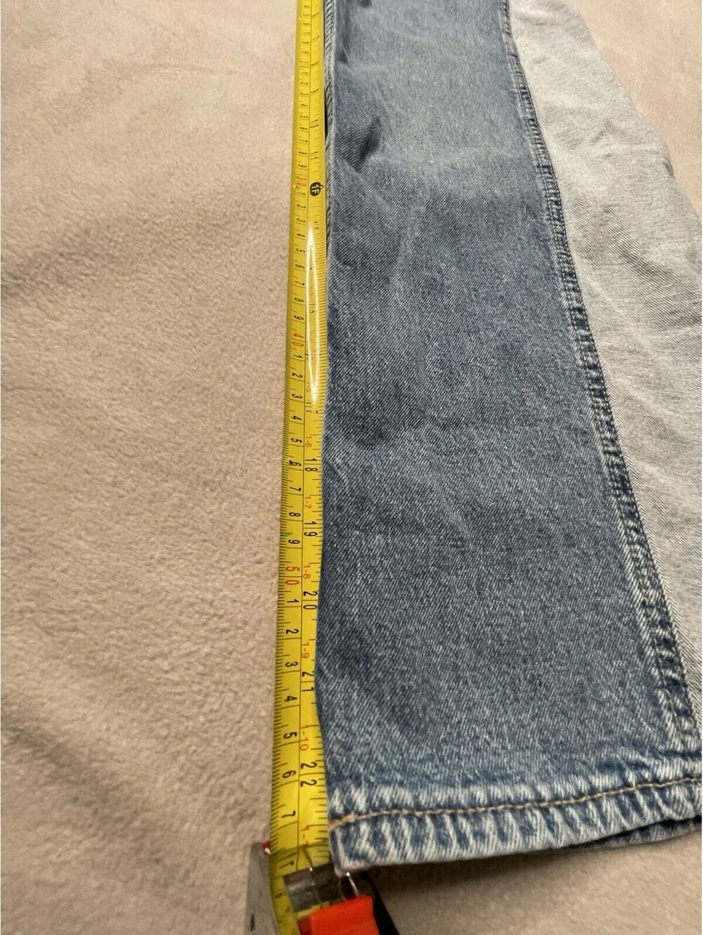 Gap Kids High Rise Wide-Leg Ankle Jeans adjustable waist Two-toned Sz 12